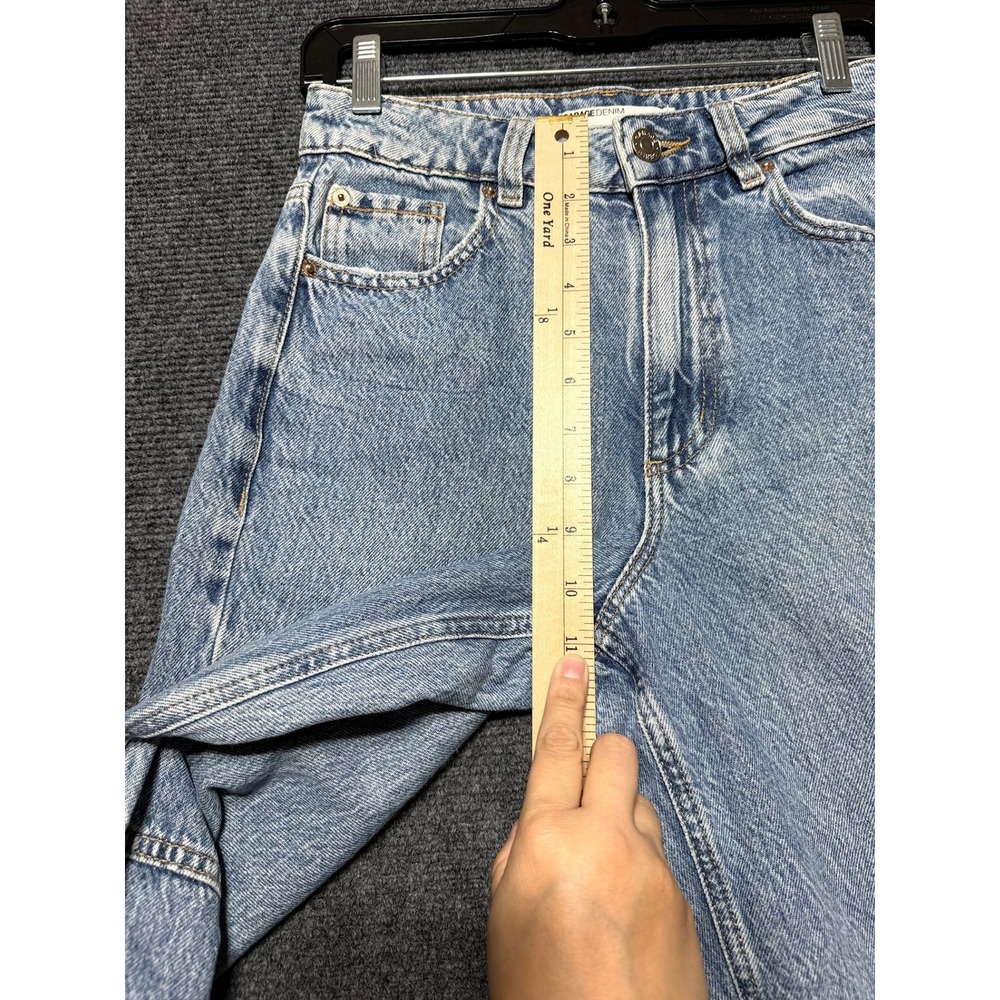 Garage Denim Jeans Women 0 Blue Street Wide Leg High Rise 100067418 - Picture 7 of 11